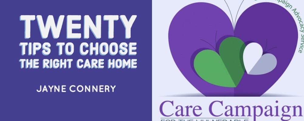 Twenty tips for choosing the right care home for your relative